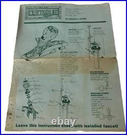 Vintage Delta Award Collection Brass Faucet Very Rare Used with Box Manual & More