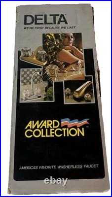 Vintage Delta Award Collection Brass Faucet Very Rare Used with Box Manual & More
