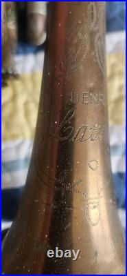 Vintage Early 1900s Henri Lavelle Brass Trumpet! Very Rare Italy