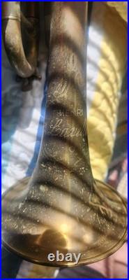 Vintage Early 1900s Henri Lavelle Brass Trumpet! Very Rare Italy