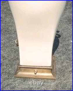 Vintage Empire Style CHAPMAN Brass & PORCELAIN Swan Lamp VERY RARE. GRACEFUL