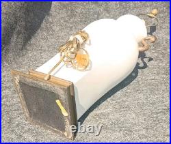 Vintage Empire Style CHAPMAN Brass & PORCELAIN Swan Lamp VERY RARE. GRACEFUL