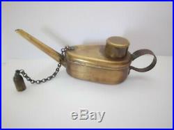 Vintage Engineers Brass Oil Can / Lamp A Very Rare And Sort After Item