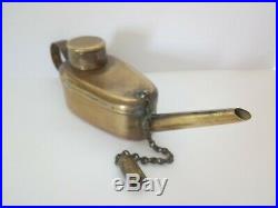 Vintage Engineers Brass Oil Can / Lamp A Very Rare And Sort After Item