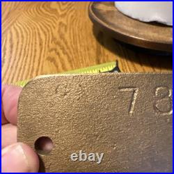 Vintage GN Railroad Steam Locomotive Speed Limit Brass Plate Very Rare