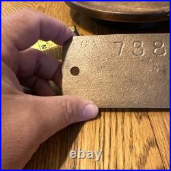 Vintage GN Railroad Steam Locomotive Speed Limit Brass Plate Very Rare