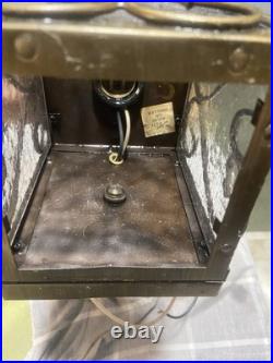 Vintage Georgian Art Lightning Brass Lantern Style Wall Light Very Rare