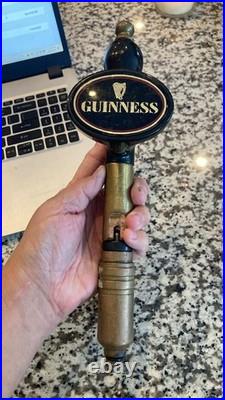 Vintage Guinness Tap Handle Old Style Heavy Brass Very Rare Stout Beer Knob
