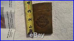 Vintage Harley Davidson AUTHENTIC Brass Map Case 1950 Very Rare limited # made