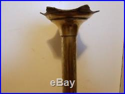Vintage Large Brass Candlesticks Huge Very Rare From Church Collectible Antique