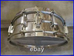 Vintage Leedy Snare Drum, Nickle Over Brass, Classic, Very Rare