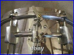 Vintage Leedy Snare Drum, Nickle Over Brass, Classic, Very Rare