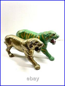 Vintage MOTU He-Man Battle Cat Rare Brass Sculpture Very Heavy