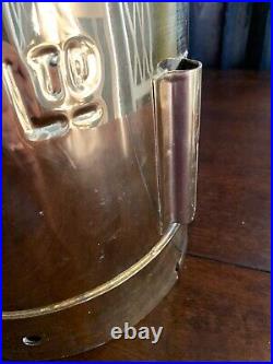 Vintage Metal Milk Jug 20 PALM DAIRIES LTD Brass Plating Very Rare