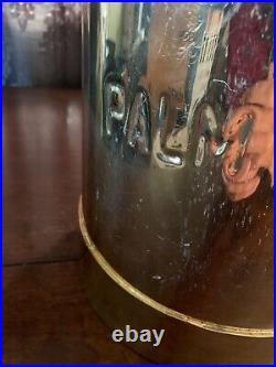 Vintage Metal Milk Jug 20 PALM DAIRIES LTD Brass Plating Very Rare