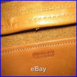 Vintage NYC Pre-creed Style Coach Hasp Bag VERY Rare HTF Saddle Tan