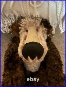 Vintage OOAK English Artist Very RARE BARBARA-ANN MOHAIR 16 BEAR With Brass Tag