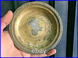 Vintage Old Very Rare 100 Th. Prize Giving 1983 Mark Round Brass Trophy Plate