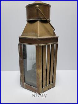 Vintage Orient Express Brass Oil Lantern Very Rare