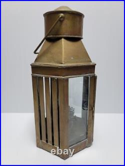 Vintage Orient Express Brass Oil Lantern Very Rare