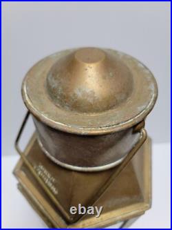 Vintage Orient Express Brass Oil Lantern Very Rare