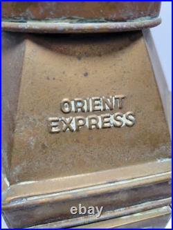 Vintage Orient Express Brass Oil Lantern Very Rare