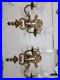 Vintage-Pair-Brass-Wall-Sconce-Candle-Holders-2-Arm-With-Glass-Very-Rare-01-dtk