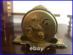 Vintage Rare ORIS Alarm Desk Clock Brass Swiss Made Very Old