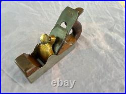 Vintage Rare Preston & Sons Rosewood & Brass Infill Smooth Plane-very Good Cond
