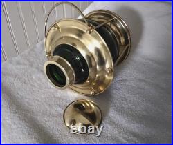 Vintage Ships Lantern Cocktail Shaker Gorgeous Brass & Green Very Rare