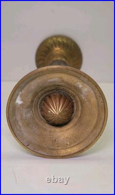 Vintage Solid Brass Candle Holder 1984 Los Angeles Olympic Torch Very Rare