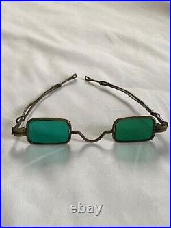 Vintage Sunglasses Very Rare Brass 1800's Schildknecht Estate Antique