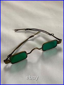 Vintage Sunglasses Very Rare Brass 1800's Schildknecht Estate Antique