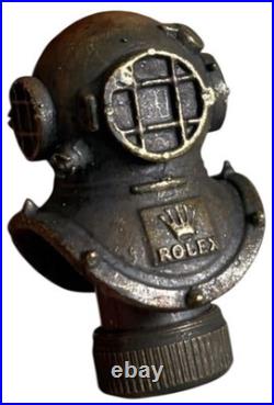 Vintage Tiny 1940s Rolex brass helmet store display very rare