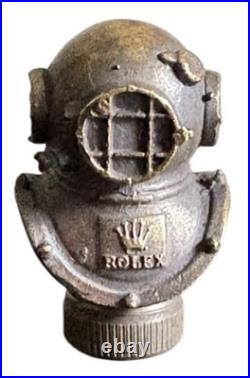 Vintage Tiny 1940s Rolex brass helmet store display very rare