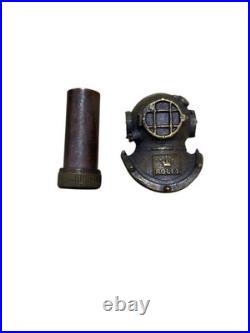 Vintage Tiny 1940s Rolex brass helmet store display very rare