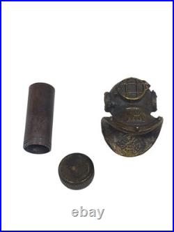 Vintage Tiny 1940s Rolex brass helmet store display very rare