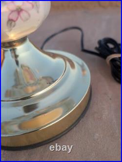 Vintage Touch Lamp 3 settings Glass Brass Marco Polo Nice! Very Rare! Vintage