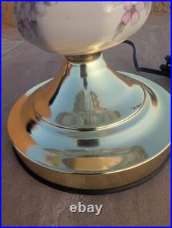 Vintage Touch Lamp 3 settings Glass Brass Marco Polo Nice! Very Rare! Vintage