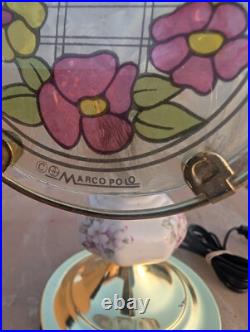 Vintage Touch Lamp 3 settings Glass Brass Marco Polo Nice! Very Rare! Vintage