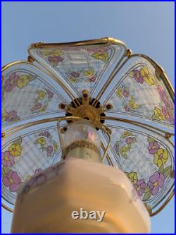 Vintage Touch Lamp 3 settings Glass Brass Marco Polo Nice! Very Rare! Vintage Vintage Touch Lamp 3 settings Glass Brass Marco Polo Nice! Very Rare! Vintage