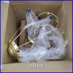 Vintage Touch Lamp Glass Brass Marco Polo Nice! Very Rare