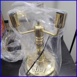 Vintage Touch Lamp Glass Brass Marco Polo Nice! Very Rare