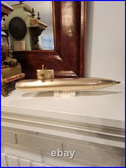 Vintage USS fast attack Submarine solid Brass Modell Very Rare navy memorabilia
