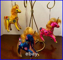 Vintage Unicorn Christmas Ornaments Collectors Club Set of 12 Very RARE Wow