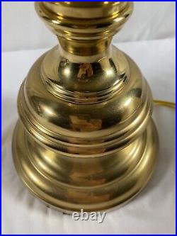 Vintage Very RARE Stiffel Brass 6-Way 4 Light Table Lamp withStiffel Shade 23S3