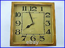 Vintage Very Rare A. Krauss-hettenbach Stuttgart All Brass 8 Day Clock Working
