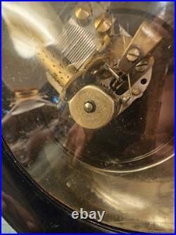 Vintage Very Rare Black Bakelite Thorens Music Box, Bell Shaped WithBrass