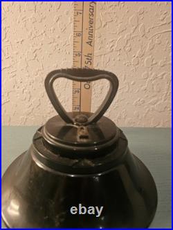 Vintage Very Rare Black Bakelite Thorens Music Box, Bell Shaped WithBrass