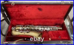 Vintage Very Rare Dileo Tenor Saxophone with Extras Hard Carrying Case Refurbished